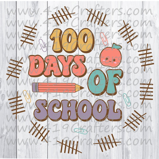 100 DAYS TICK MARKS