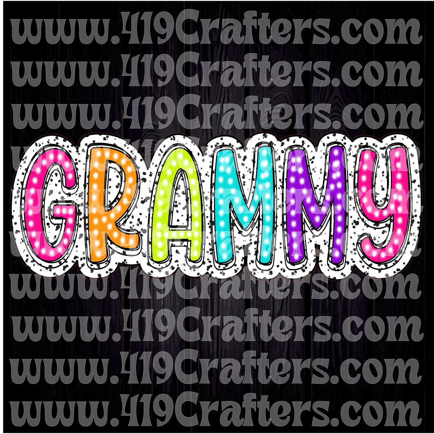 Dalmatian Doodle Words - GRAMMY