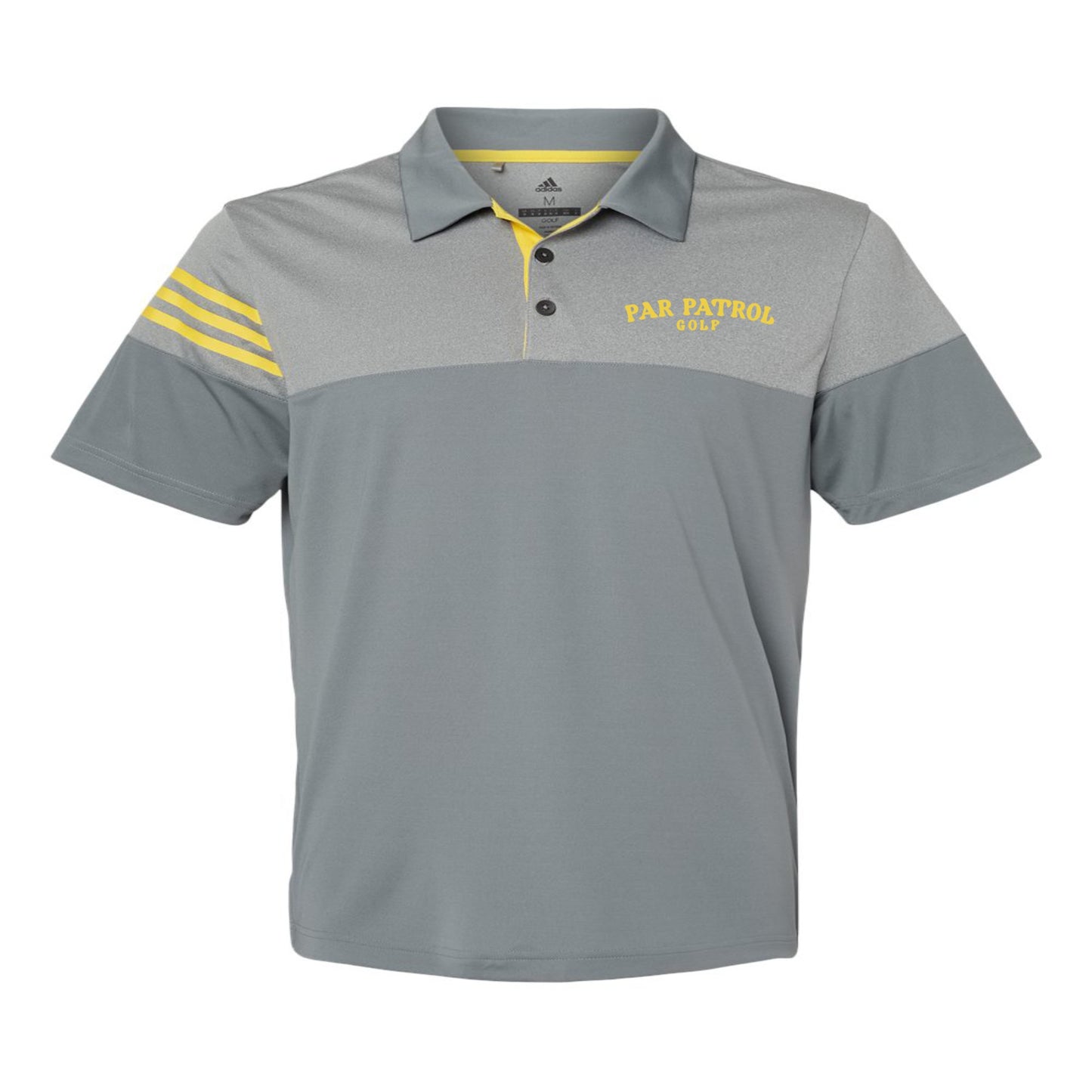 Adidas - Heathered 3-Stripes Color blocked Polo - A213