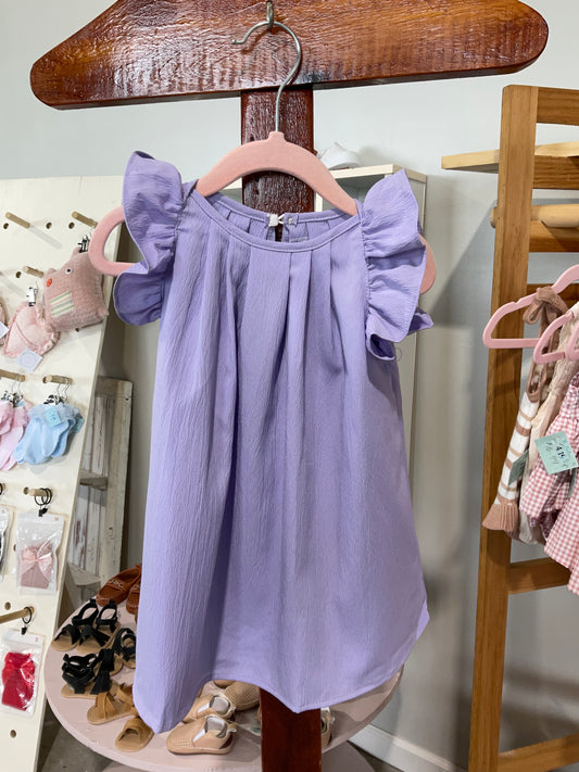 Flutter sleeve dress