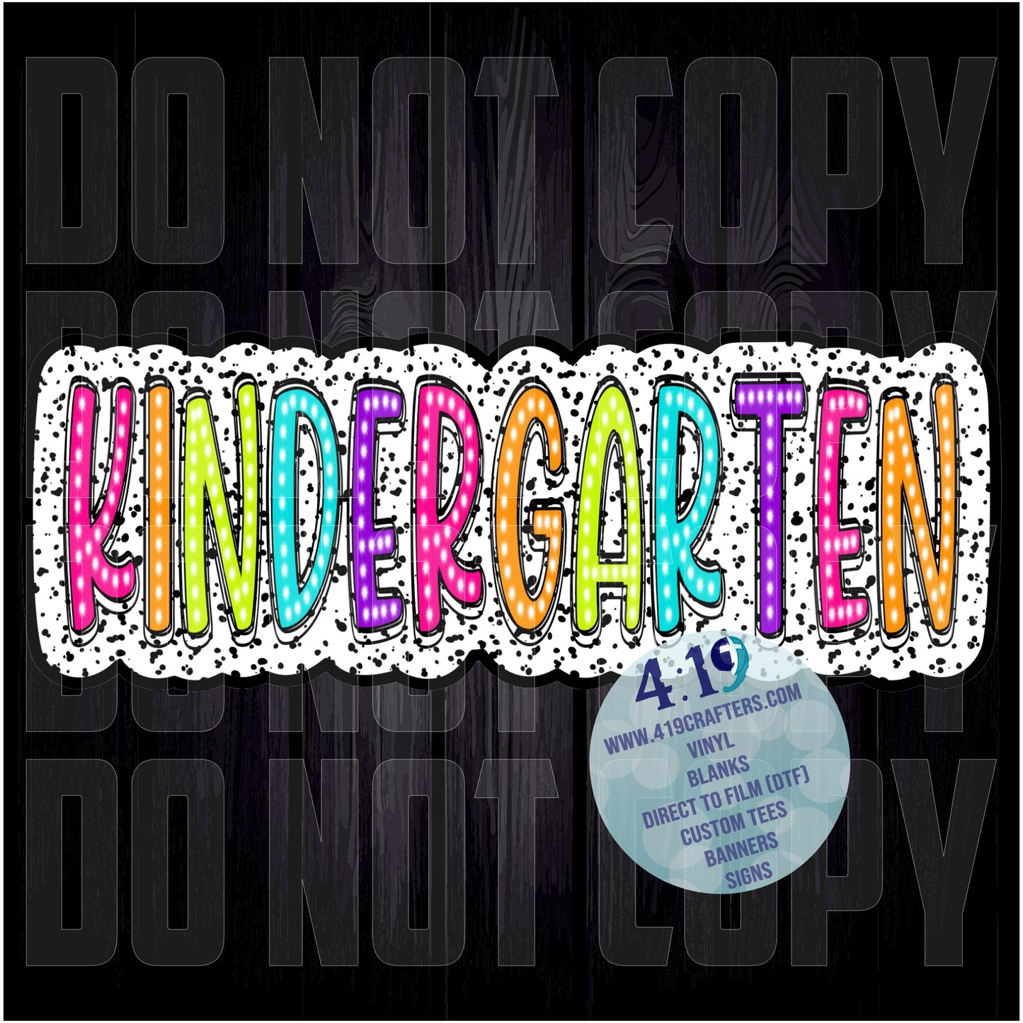 Dalmatian Doodle Words -Kindergarten