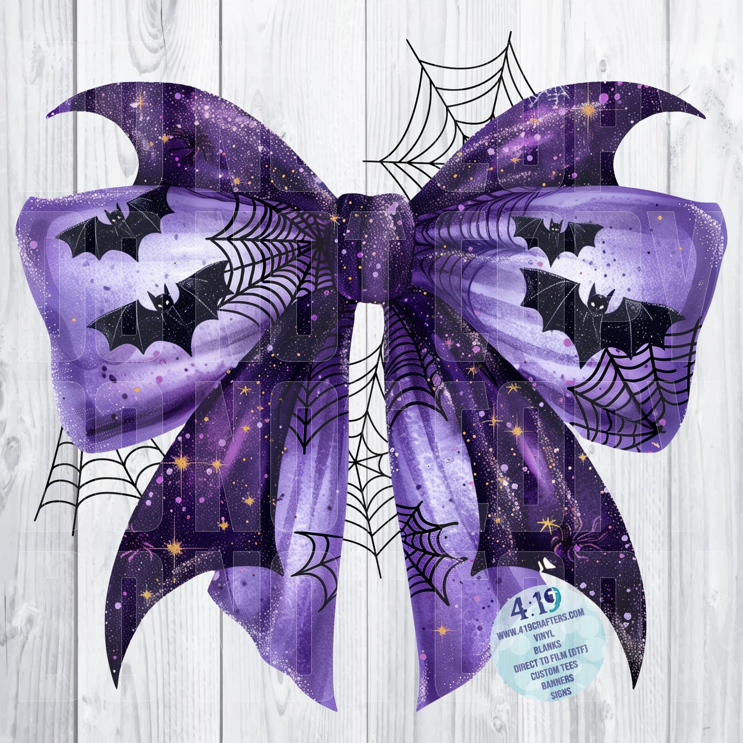 Purple Halloween Coquette Bow 7
