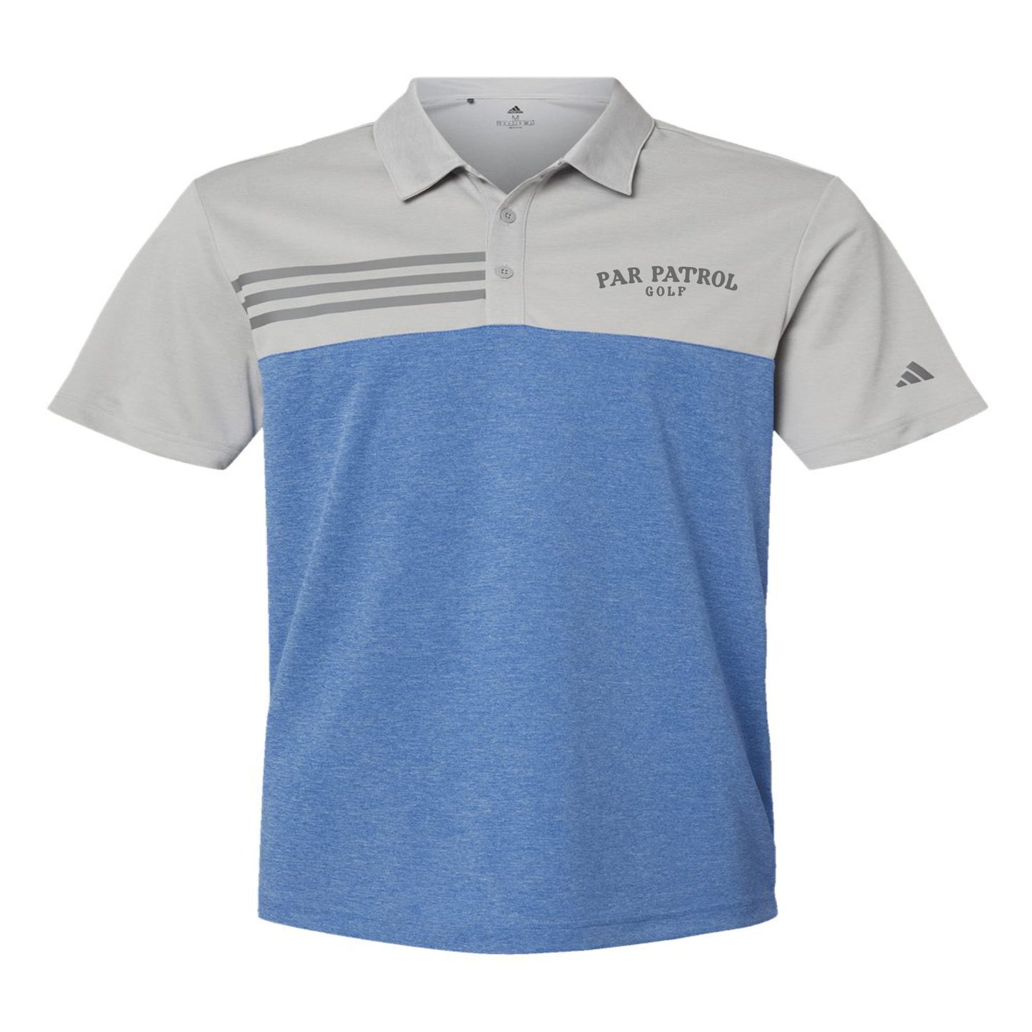 Adidas - Heathered Color blocked 3-Stripes Polo - A508