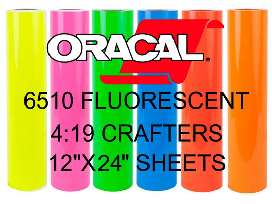 Oracal 12"x24" Fluorescent Craft Vinyl