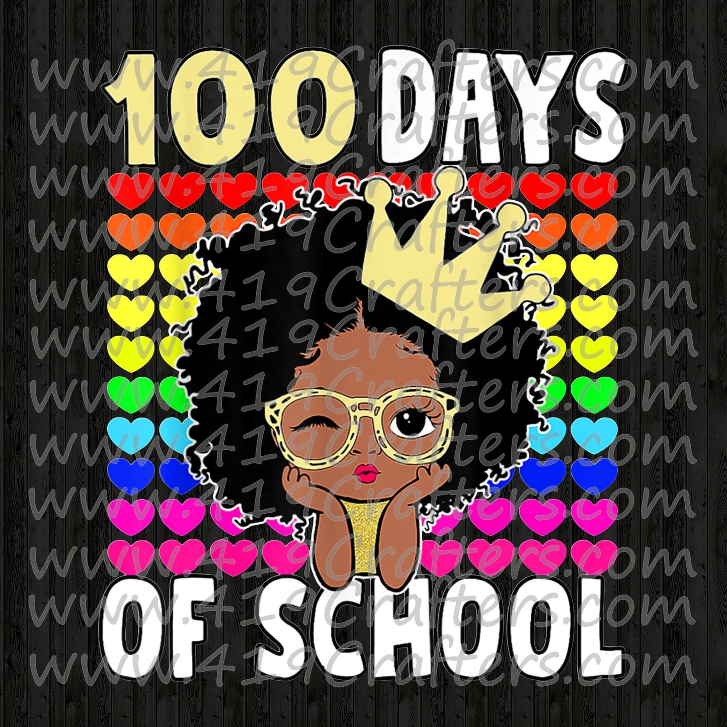 100 DAYS OF SCHOOL AA GIRL