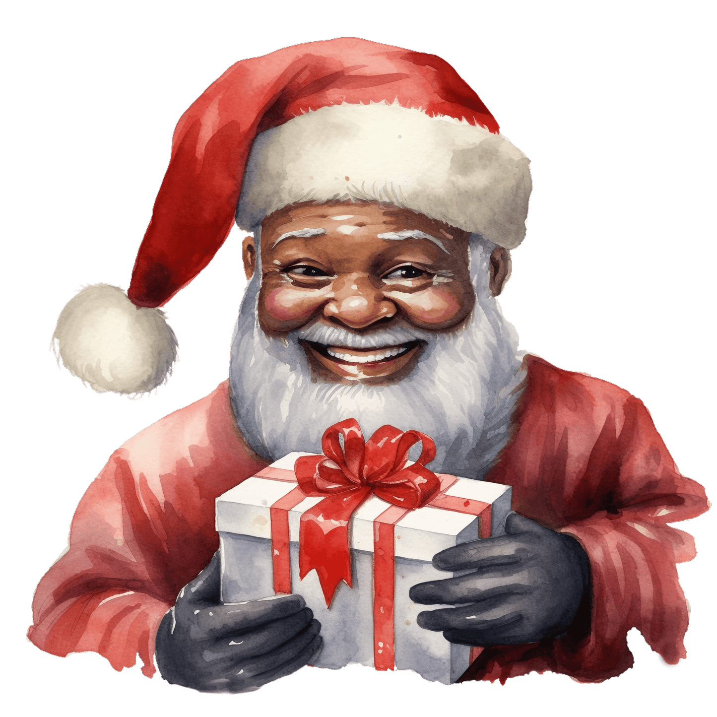 AA SMILING SANTA WITH GIFT
