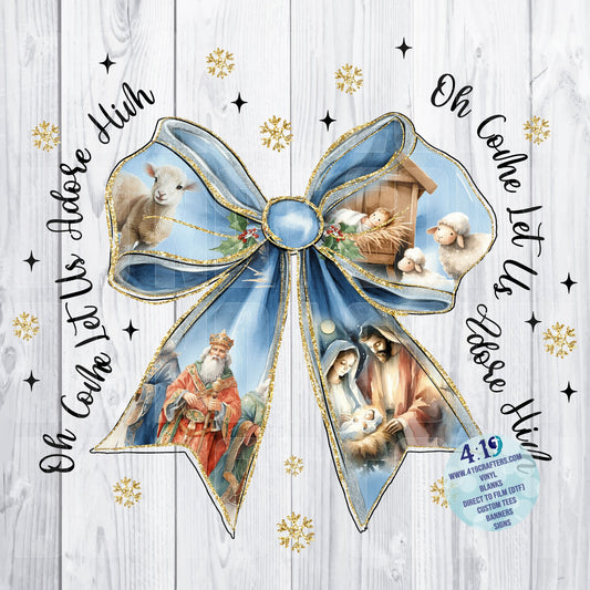 Coquette Nativity Bow