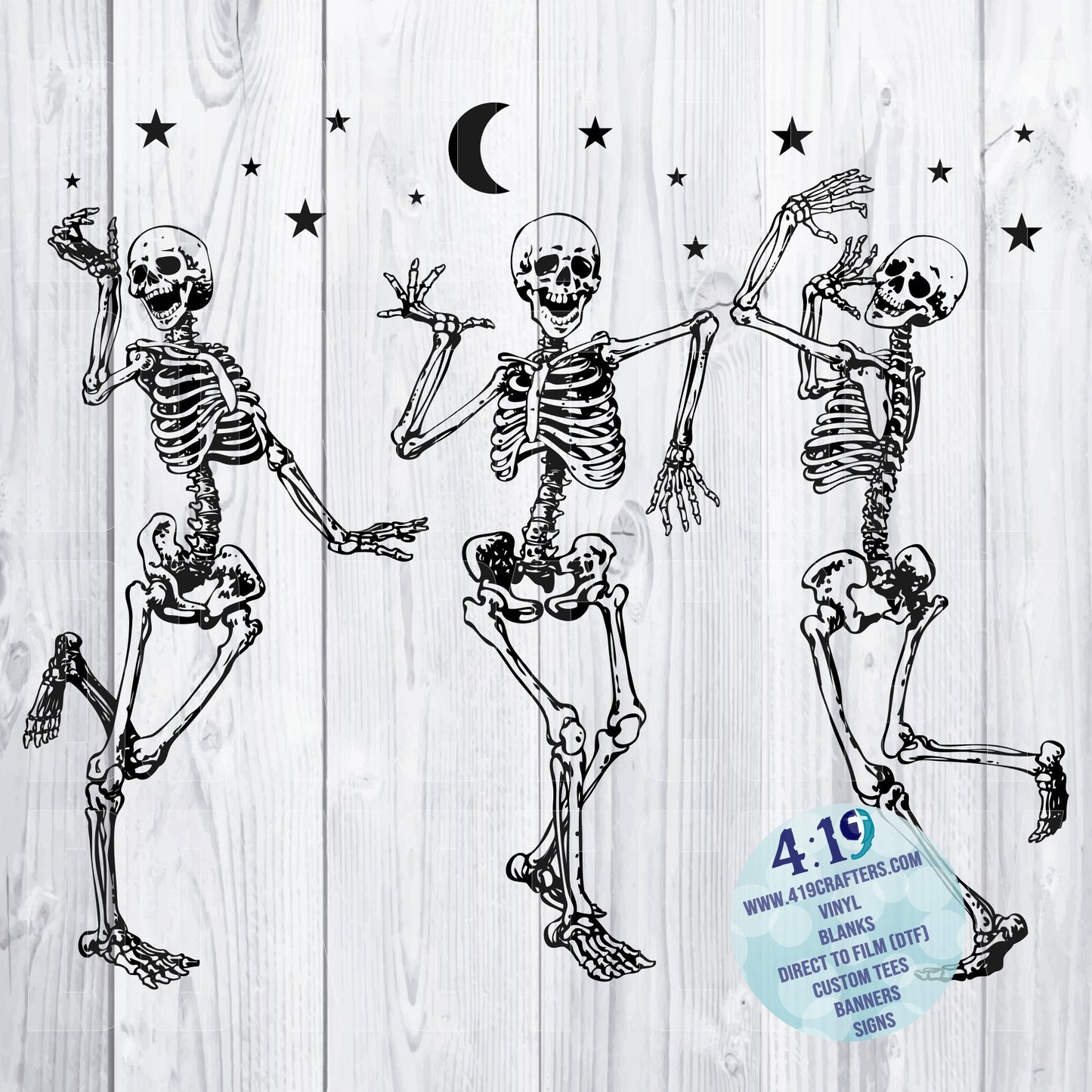 DIGITAL FILE - Dancing Skeletons