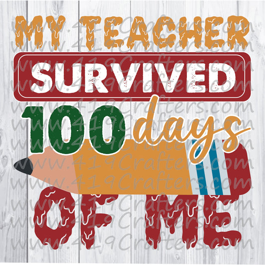 MY TEACHER SURVIVED 100 DAYS