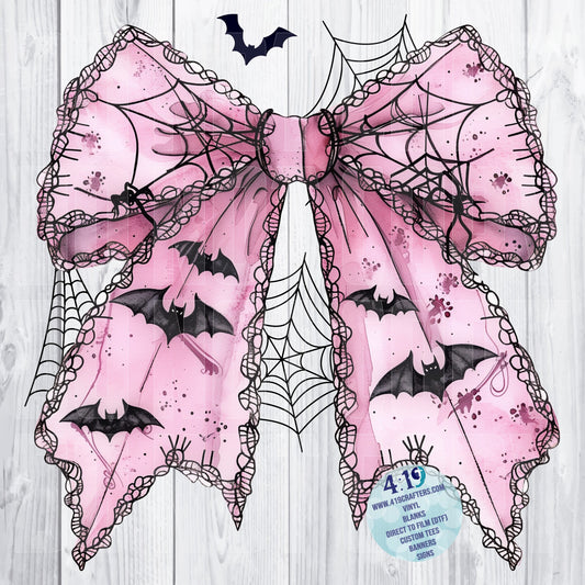 Pink Halloween Coquette Bow