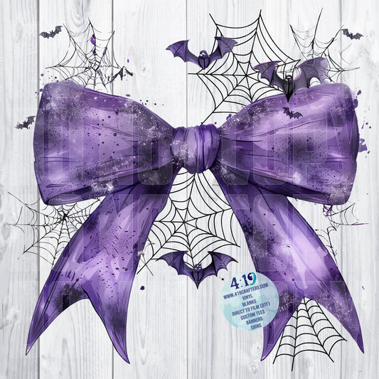 DIGITAL FILE - Purple Halloween Coquette Bow 2