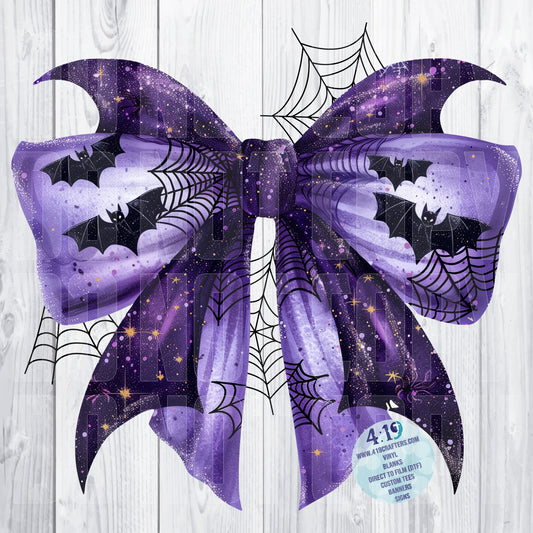 DIGITAL FILE - Purple Halloween Coquette Bow 7