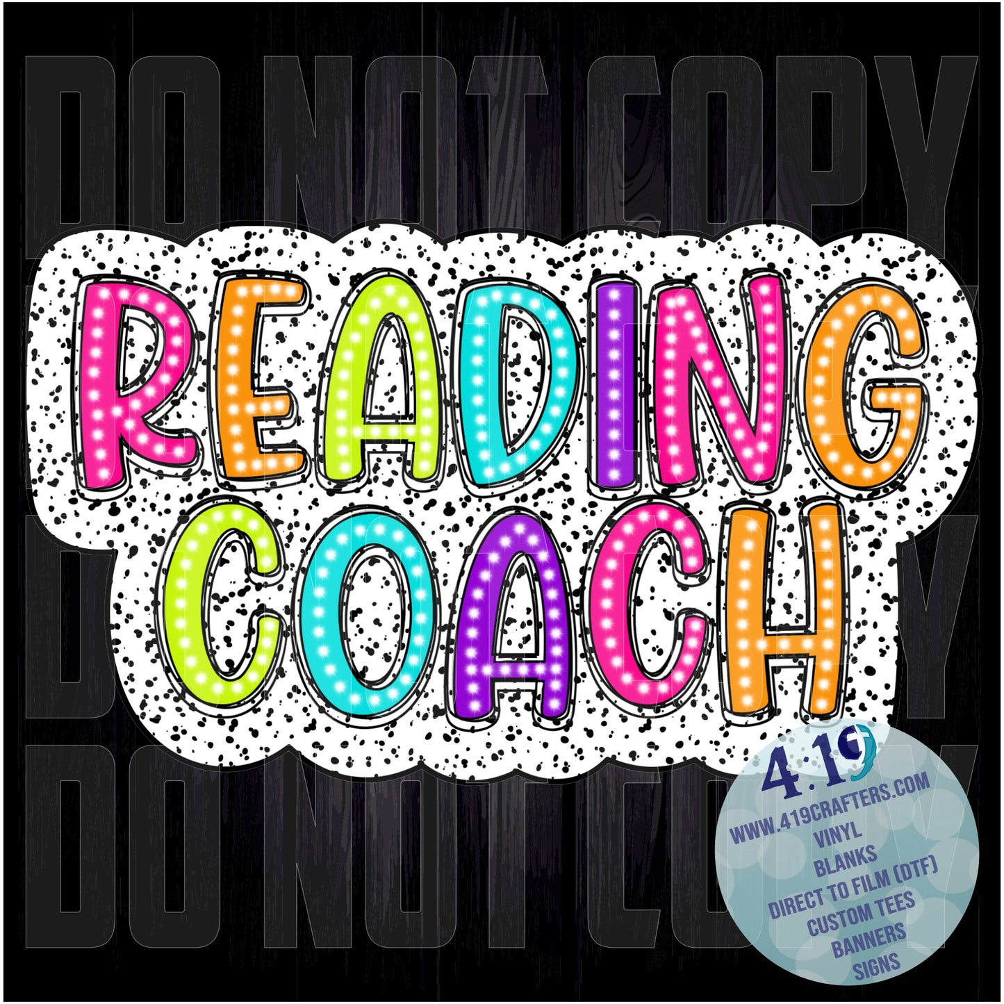 DIGITAL FILE - Dalmatian Doodle Words- Reading Coach