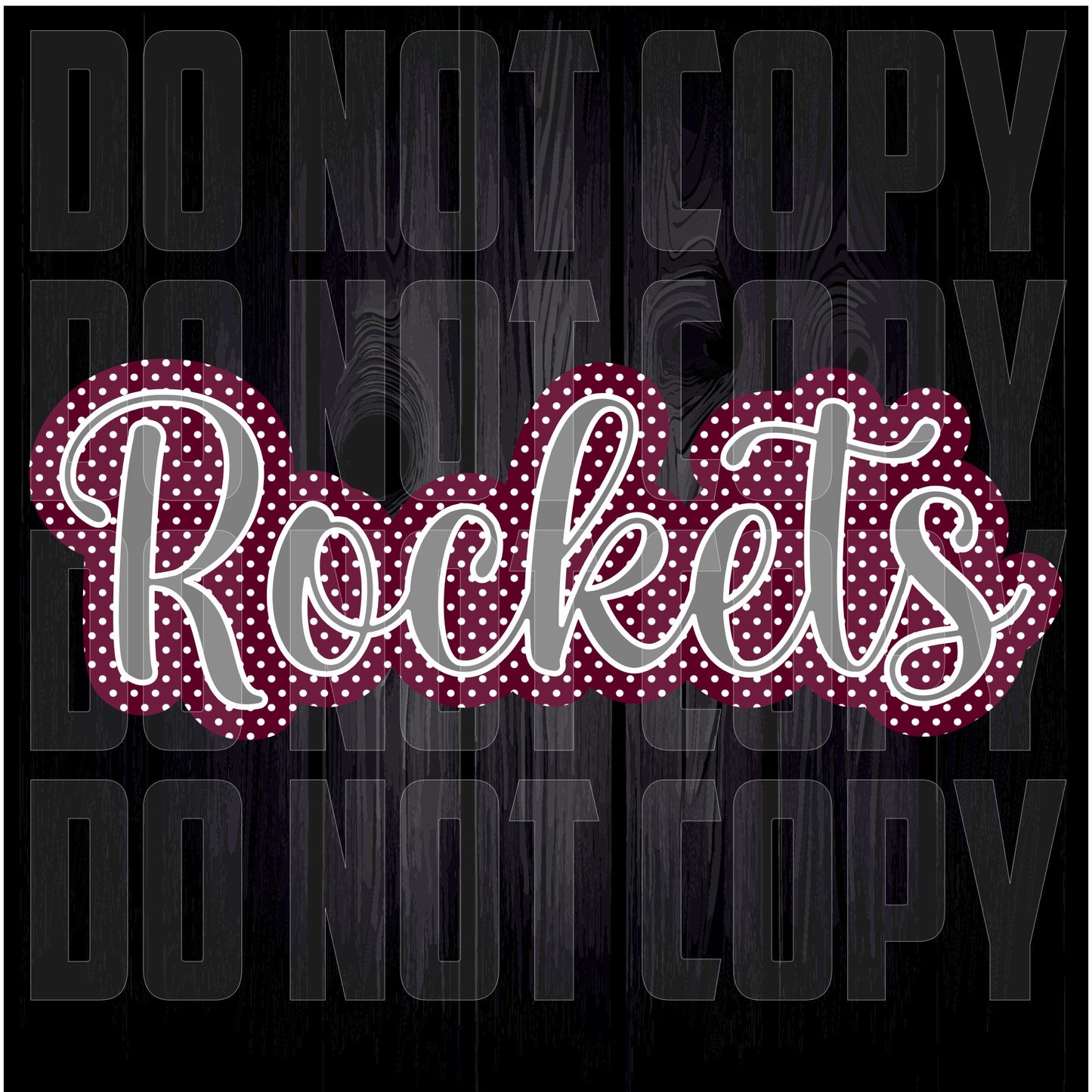 Polka Dot Rockets DTF PRINT