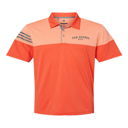 Adidas - Heathered 3-Stripes Color blocked Polo - A213