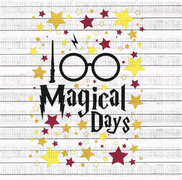 White Toner Laser Print  - 100 Magical Days