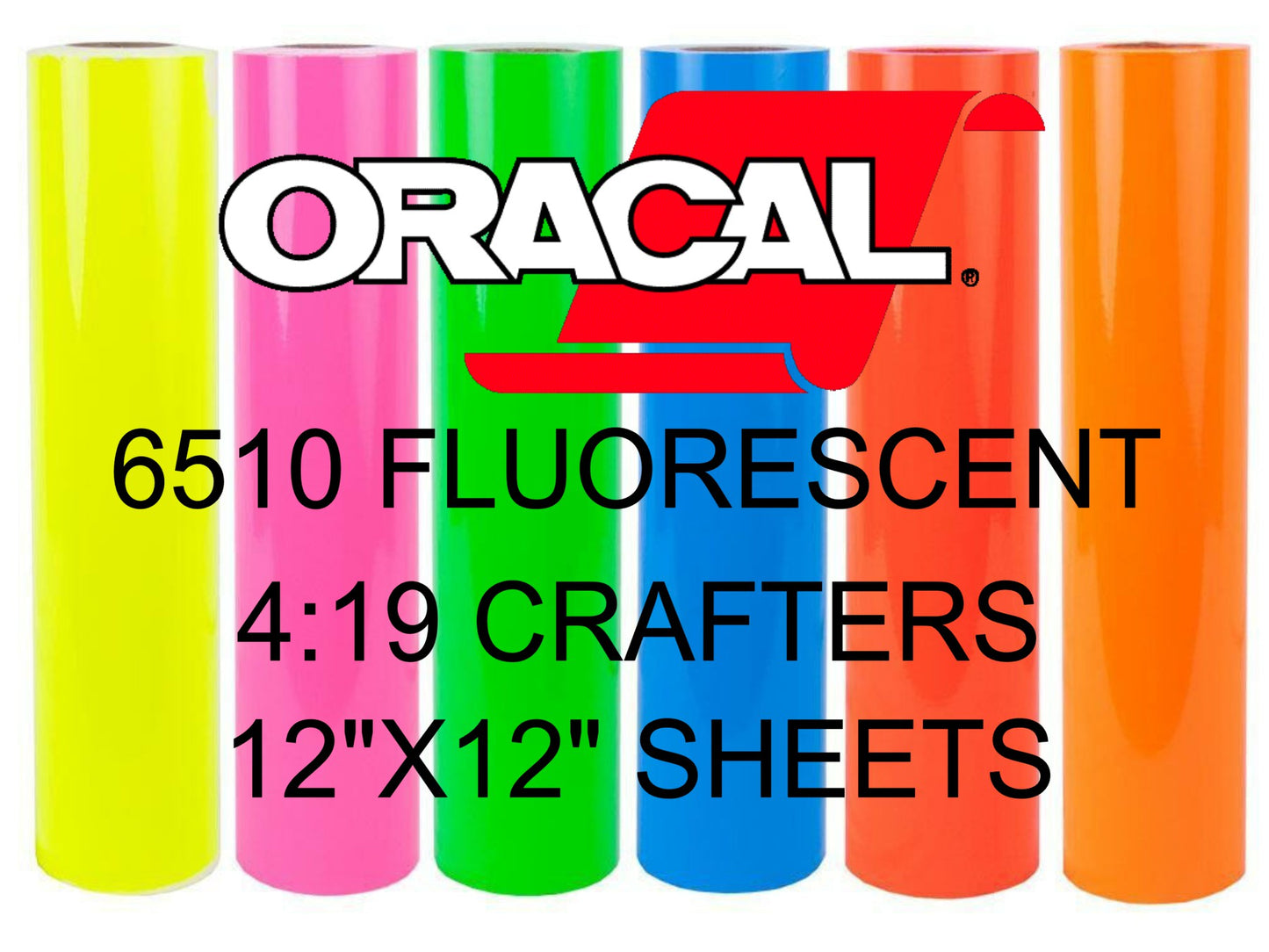 Oracal 12"x12" Fluorescent Craft Vinyl