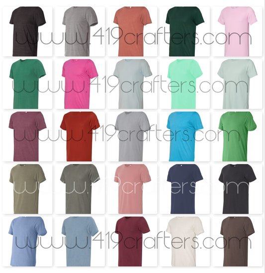 3413 - Bella Triblend Short Sleeve Tee - 2X and 3X