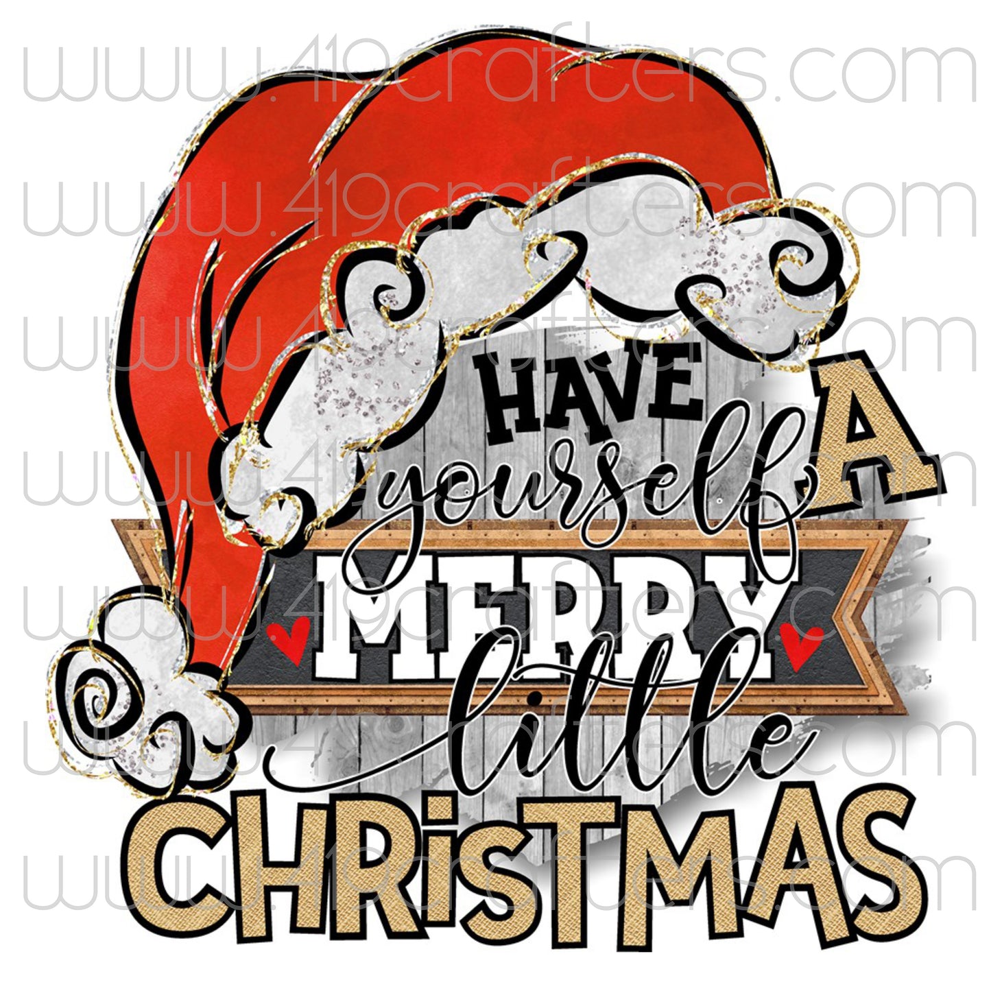 White Toner Laser Print - Have Yourself A Merry Christmas