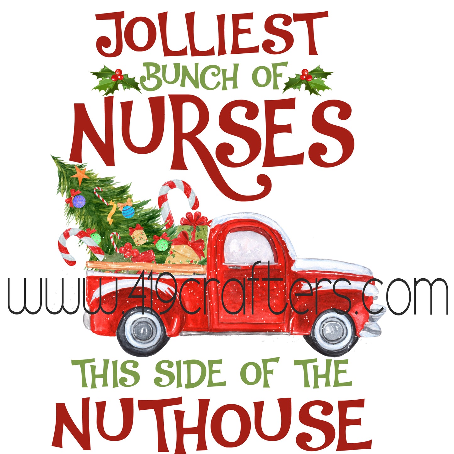 Sublimation Print - Jolliest Nurses