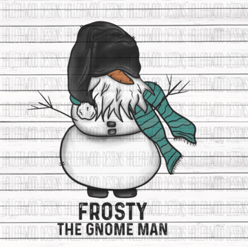 White Toner Laser Print - Frosty the Gnomeman