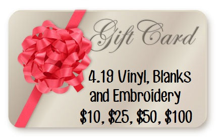 GIFT CARD - ONLINE USE ONLY GIFT CARD