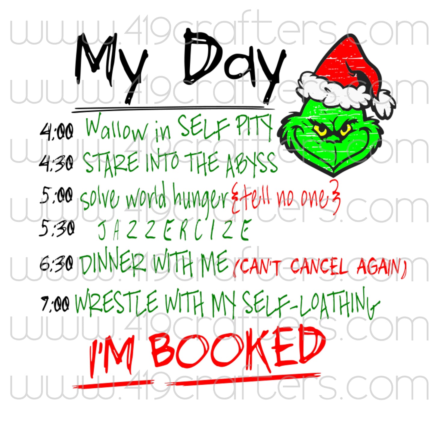 Sublimation Print - Grinch's Day