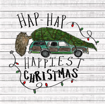 Sublimation Print - Hap-Hap Happiest Christmas