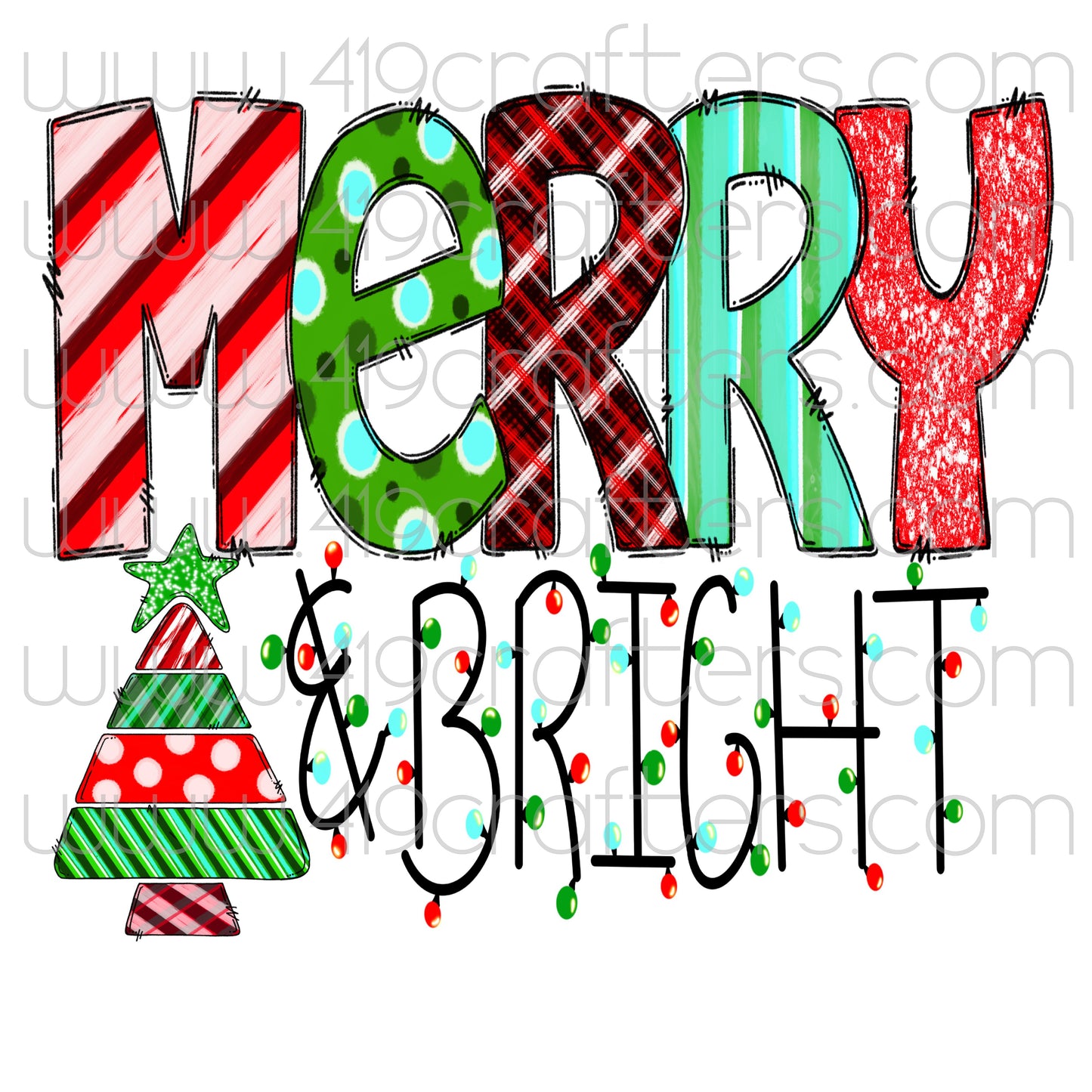 Sublimation Print - Merry and Bright 4
