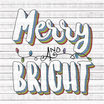 Sublimation Print - Merry and Bright 3