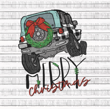 Sublimation Print - Christmas Jeep