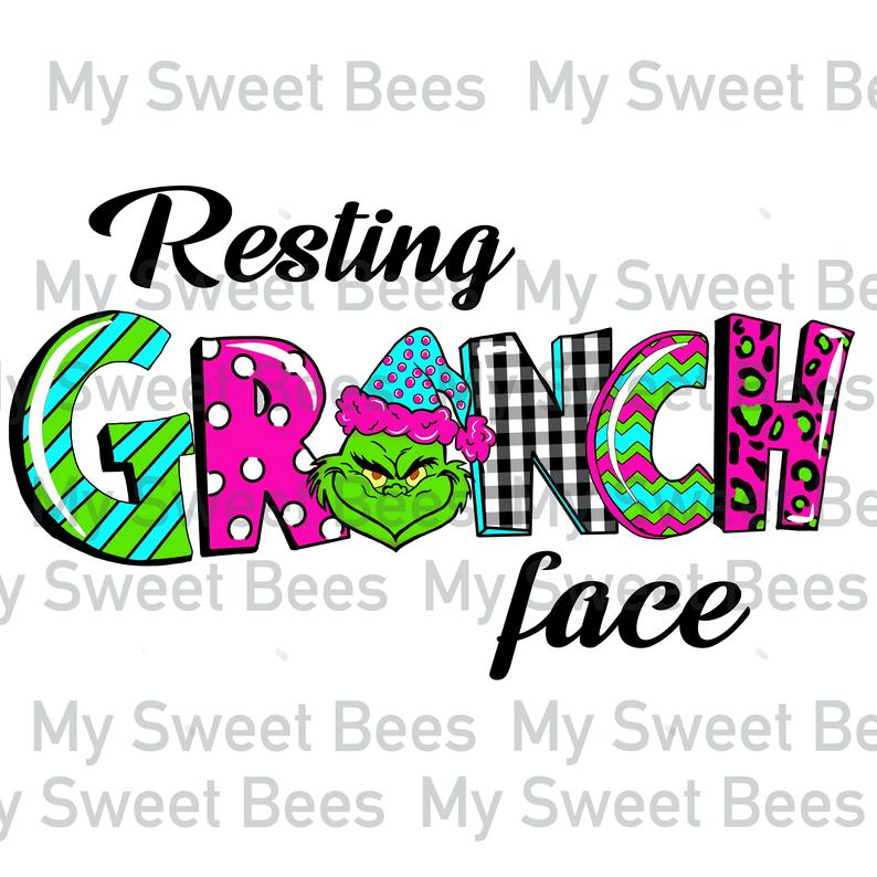 Sublimation Print - Resting Grinch Face 2