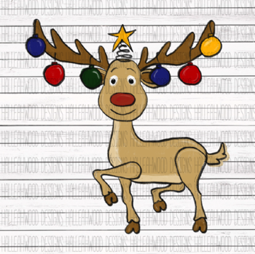 Sublimation Print - Rudolph Primary Colors