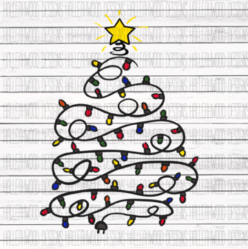 Sublimation Print - Christmas Tree Lights