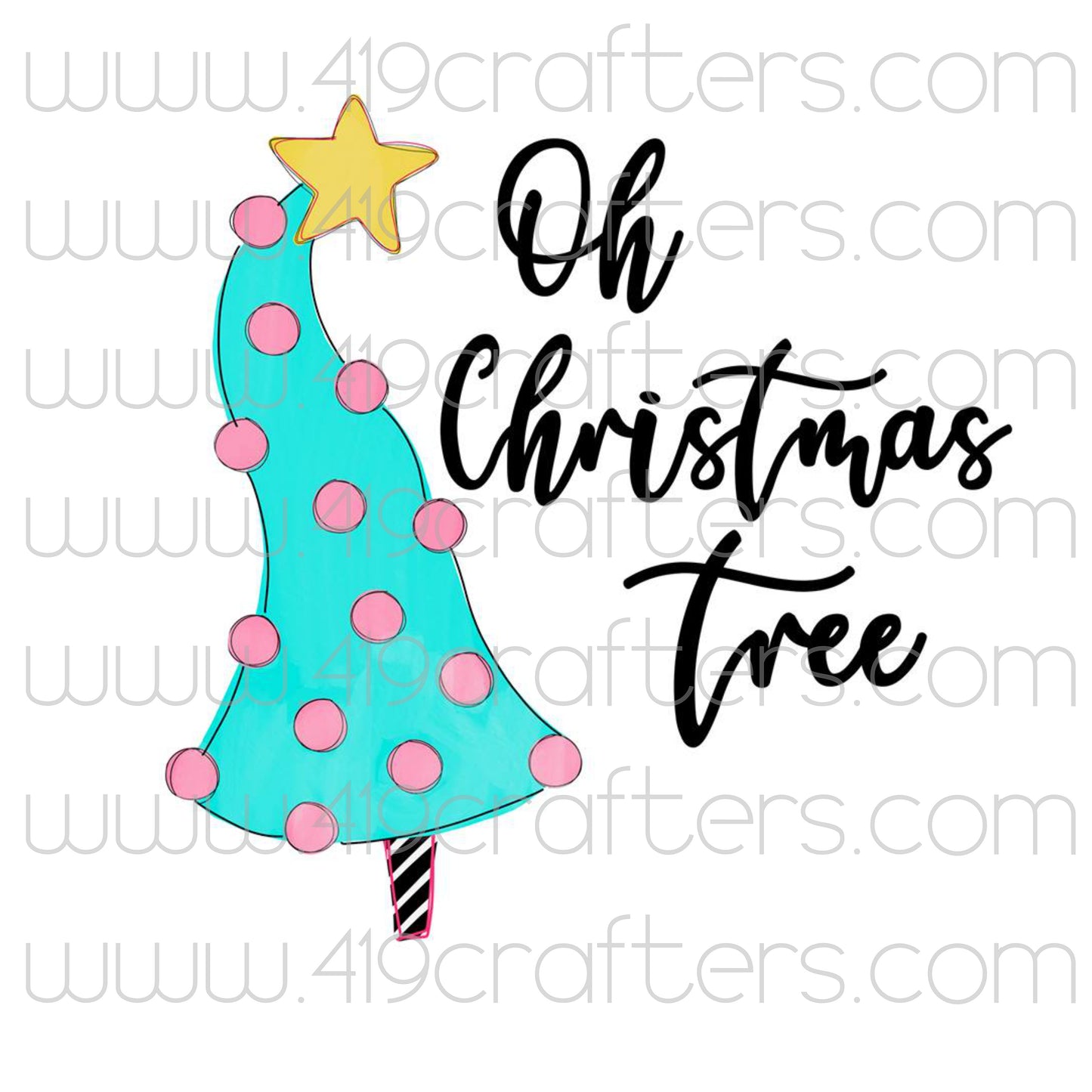 Sublimation Print - Whimsical Pink Tree